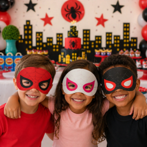 Máscaras Spidey Em Eva Para Lembrancinha De Festa Infantil Com 10 Unidades