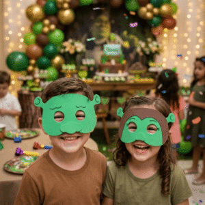 Máscaras Shrek E Fiona Toda Em Eva Para Lembrancinha De Festa Infantil Com 10 Unidades
