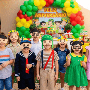Máscaras Turma Do Chaves Em Eva Para Lembrancinha De Festa Infantil Com 10 Unidades