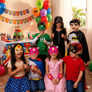 Máscaras Liga Da Justiça Em Eva Para Lembrancinha De Festa Infantil Com 10 Unidades