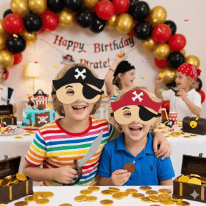 Máscaras Piratas Em Eva Para Lembrancinha De Festa Infantil Com 10 Unidades