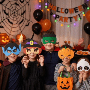 Máscaras Halloween Em Eva Para Lembrancinha De Festa Infantil Com 10 Unidades