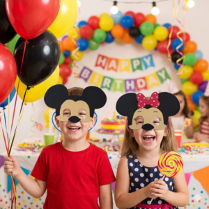 Máscaras Mickey E Minie Em Eva Para Lembrancinha Festa Infantil Com 10 Unidades