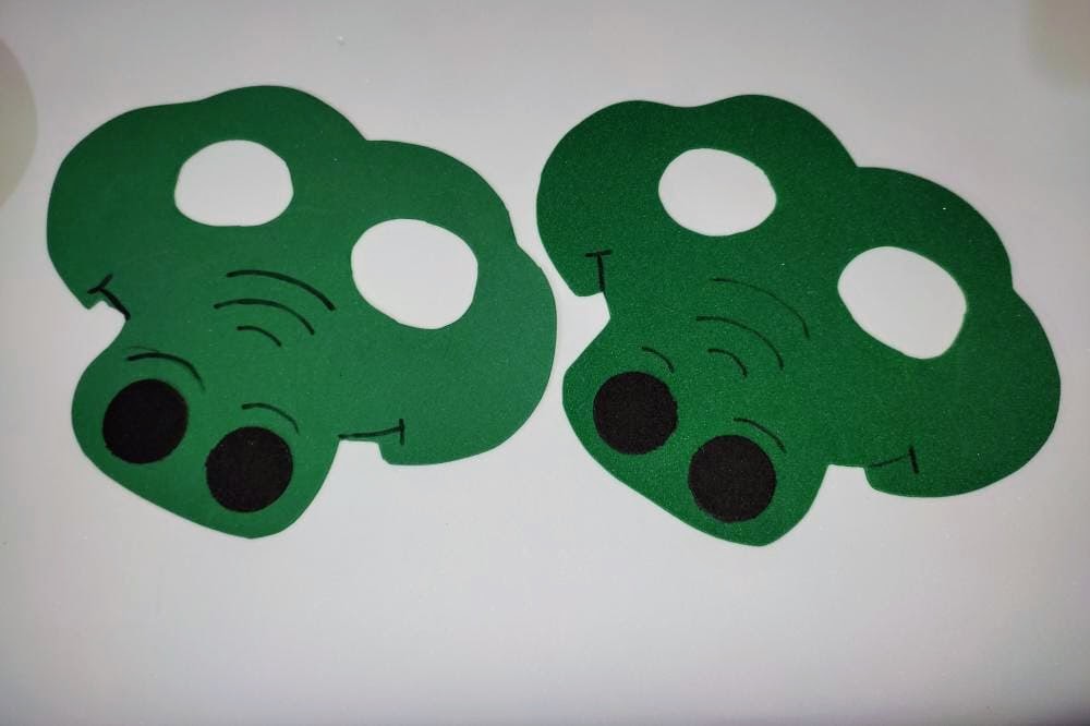 Máscaras Safari Toda Em Eva Para Lembrancinha De Festa Infantil Com 10 Unidades - Imagem 3