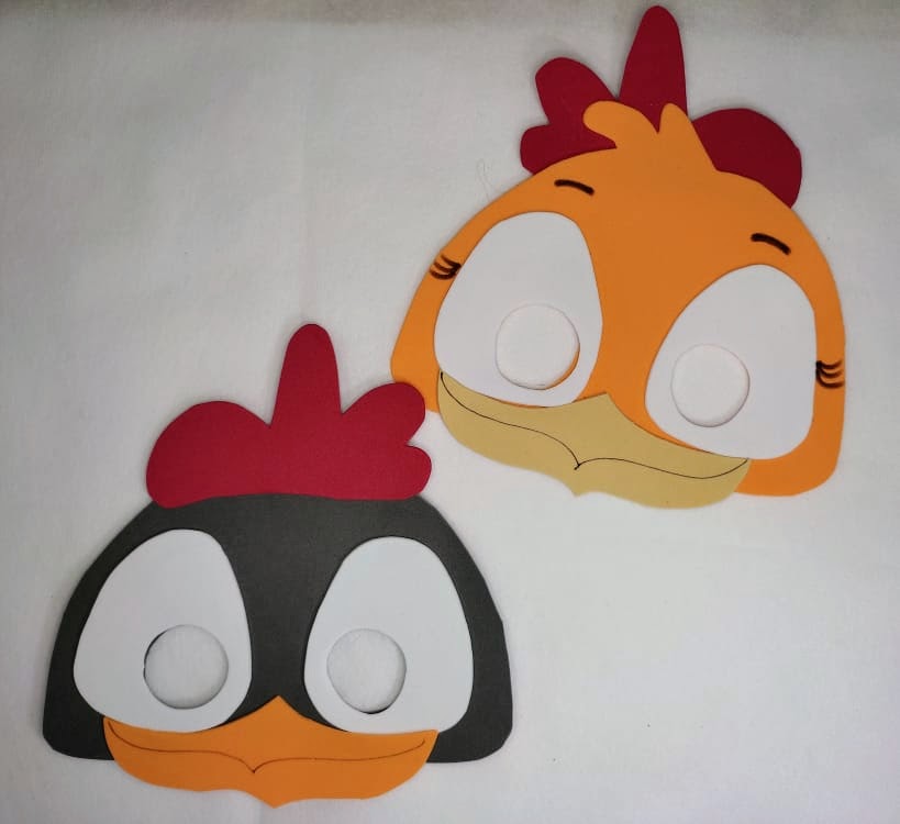Máscaras Animais Da Fazendinha Em Eva Para Lembrancinha Festa Infantil Com 10 Unidades - Imagem 6