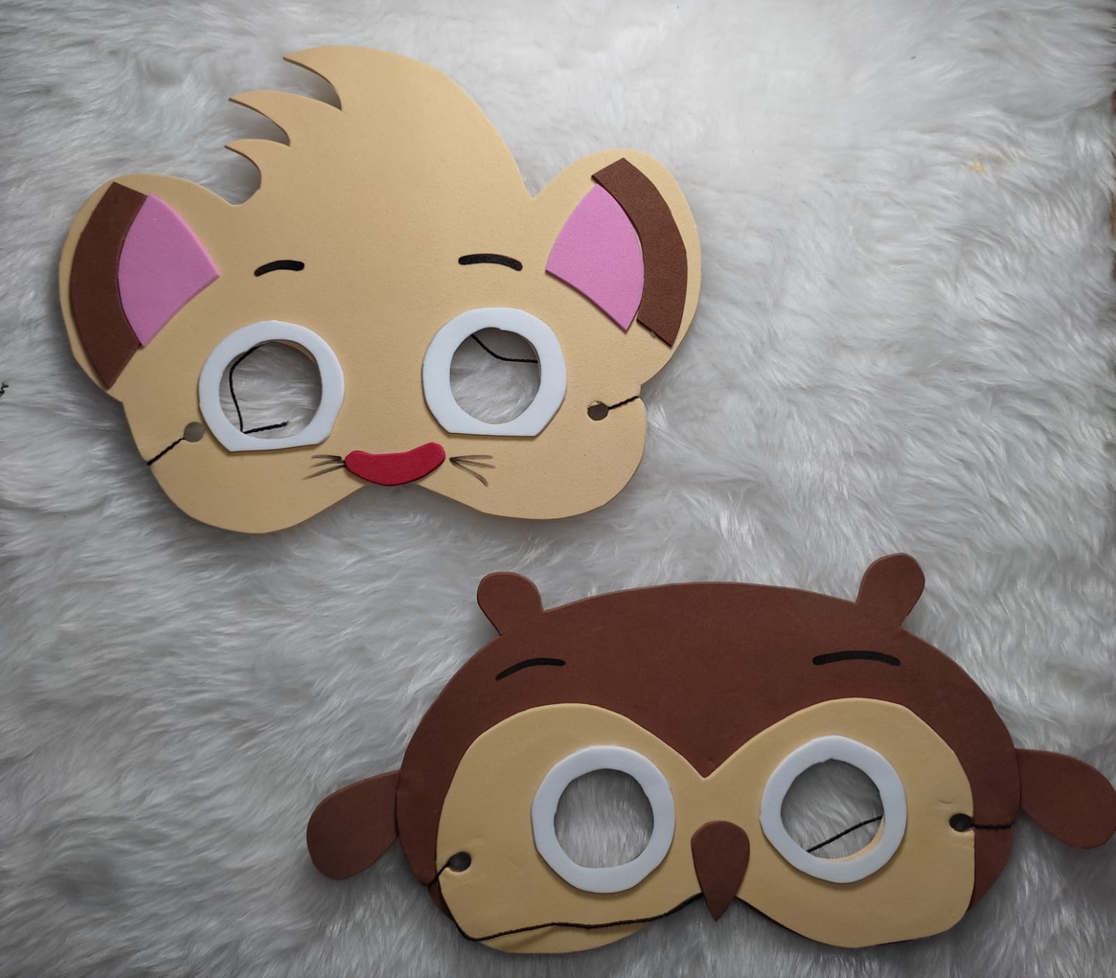 Máscaras Tema Bolofofos Em Eva Para Lembrancinha De Aniversário Infantil Com 10 Unidades - Imagem 4
