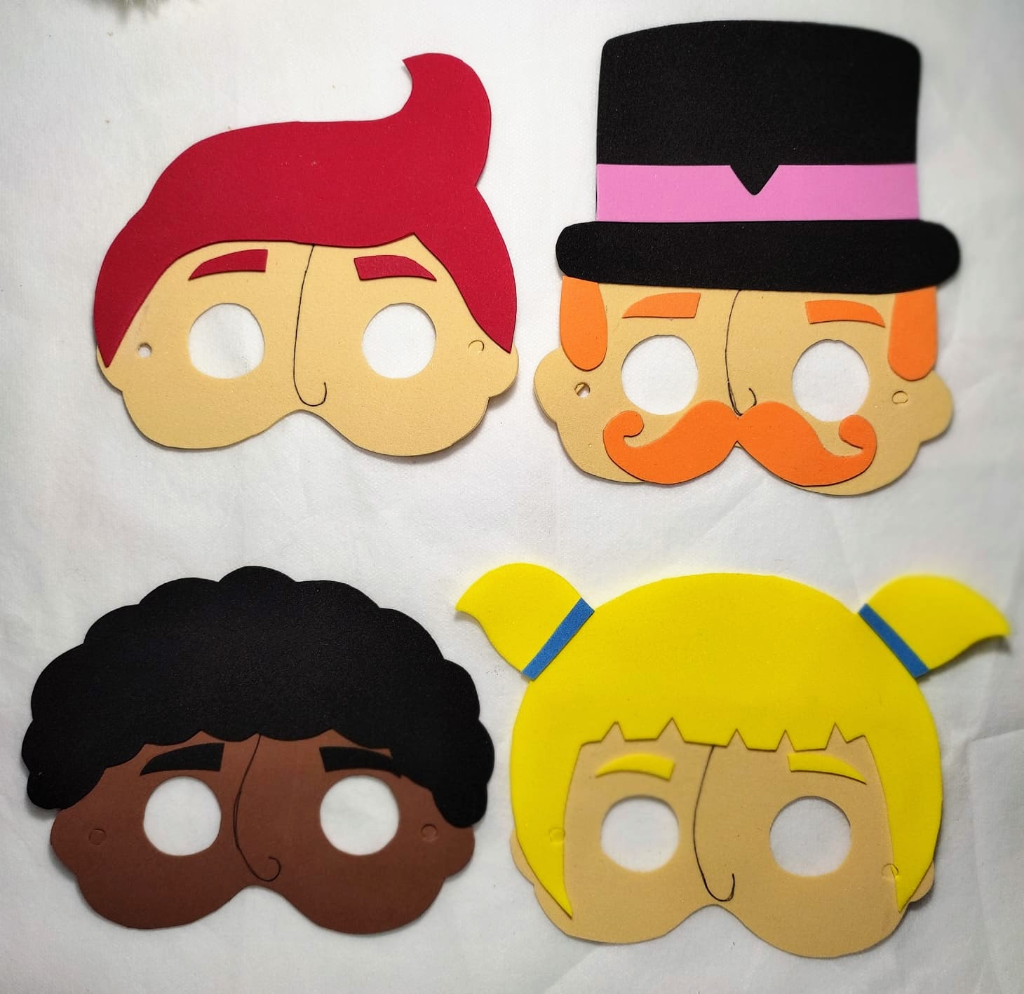 Máscaras Mundo Bita Em Eva Para Lembrancinha De Festa Infantil Com 10 Unidades - Imagem 2