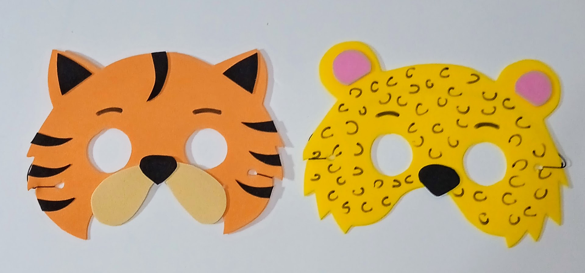 Máscaras Safari Toda Em Eva Para Lembrancinha De Festa Infantil Com 10 Unidades - Imagem 6