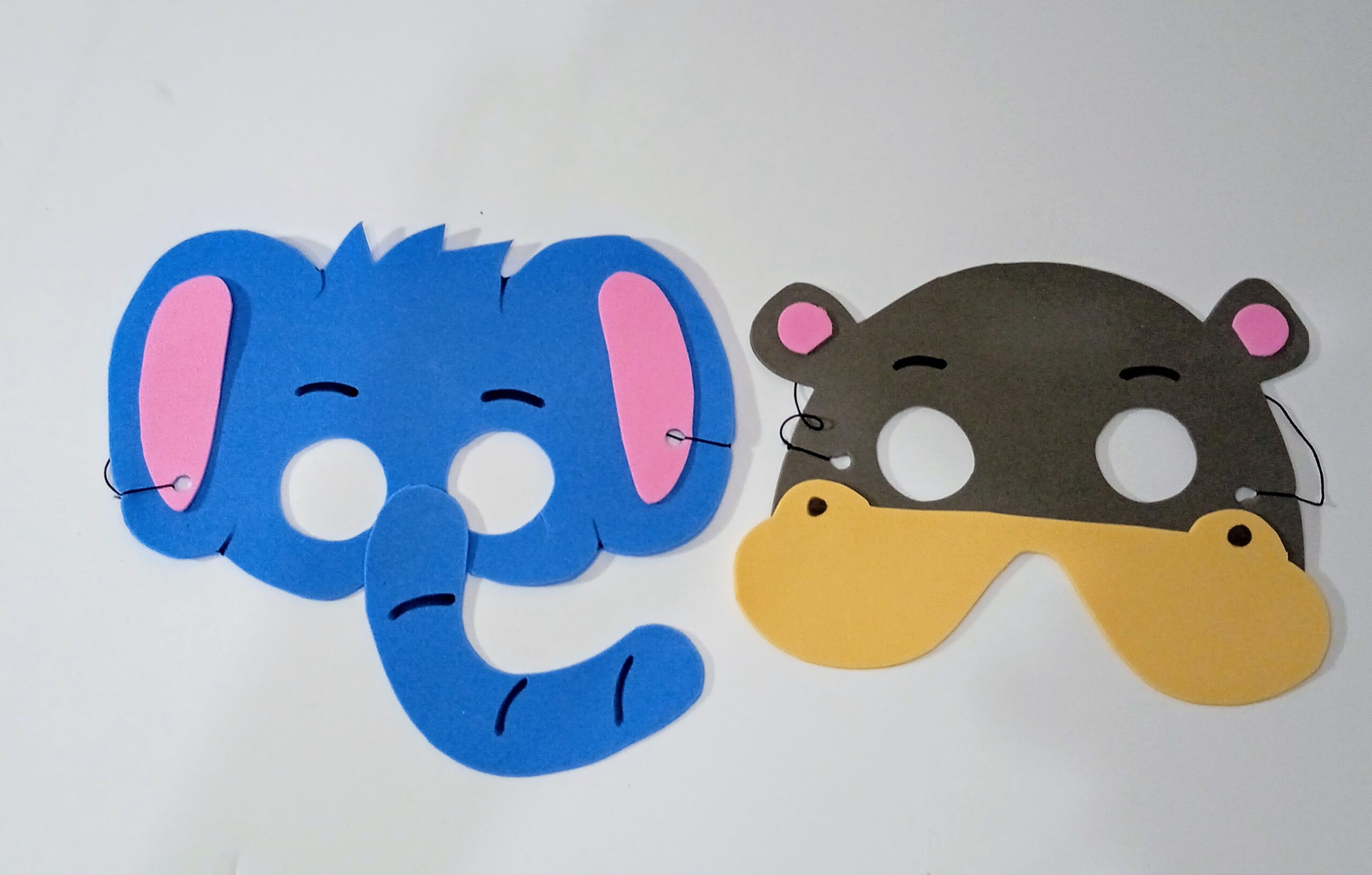 Máscaras Safari Toda Em Eva Para Lembrancinha De Festa Infantil Com 10 Unidades - Imagem 7