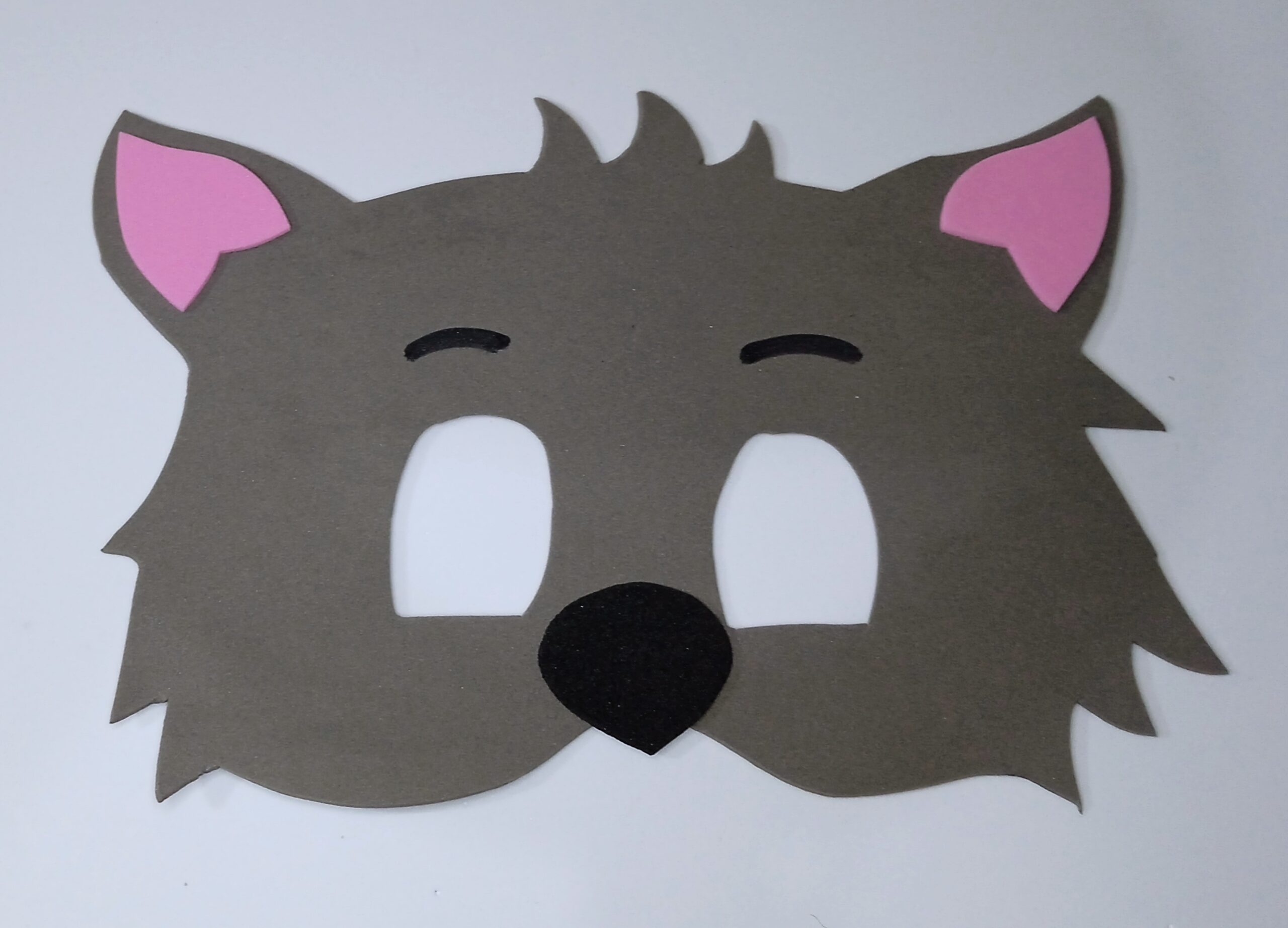 Máscaras 3 Porquinhos E Lobo Mal Em Eva Para Lembrancinha De Festa Infantil Com 10 Unidades - Imagem 3