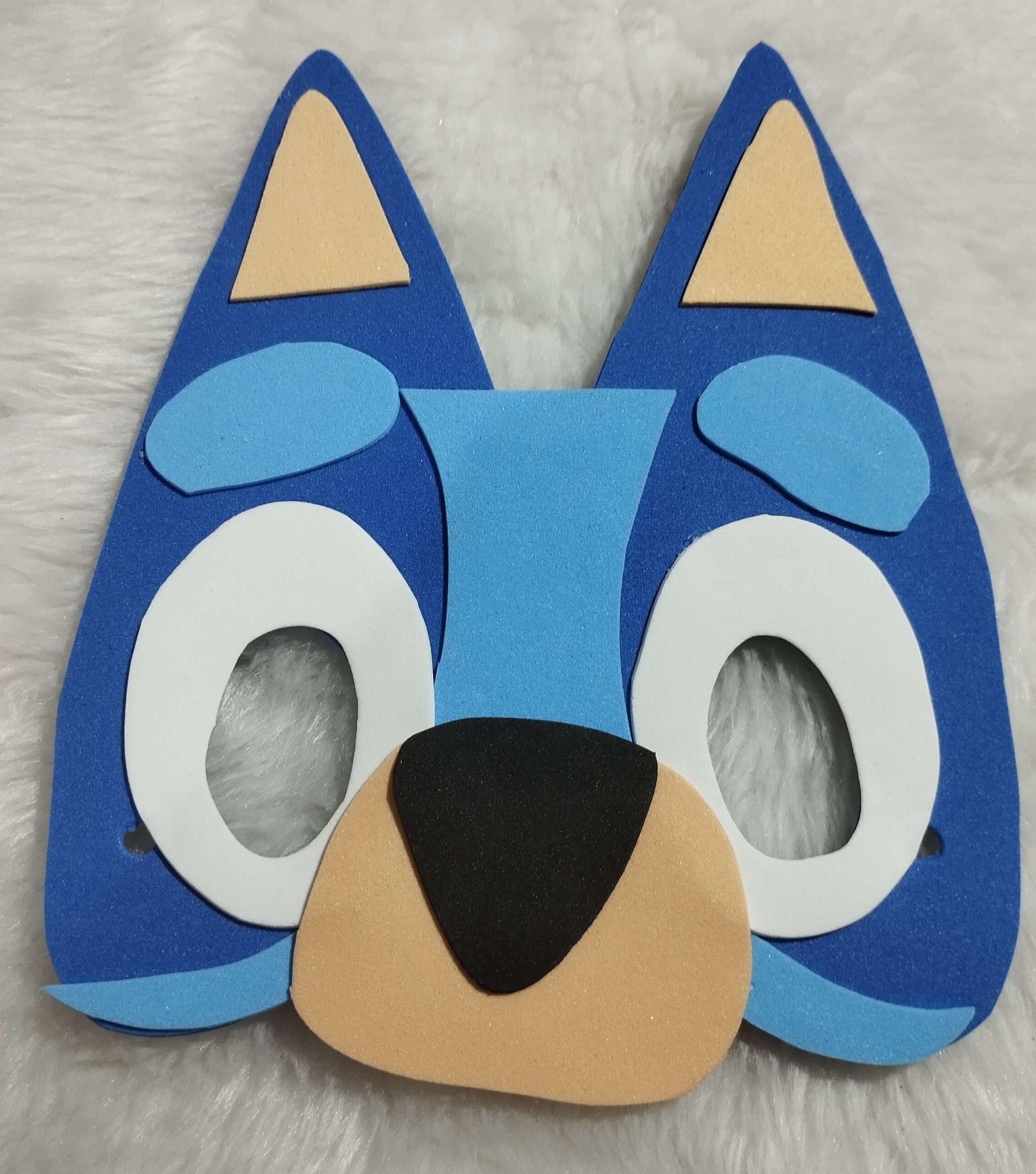 Máscaras Bluey e Bingo Em Eva Para Lembrancinha De Festa Infantil Com 10 Unidades - Imagem 2