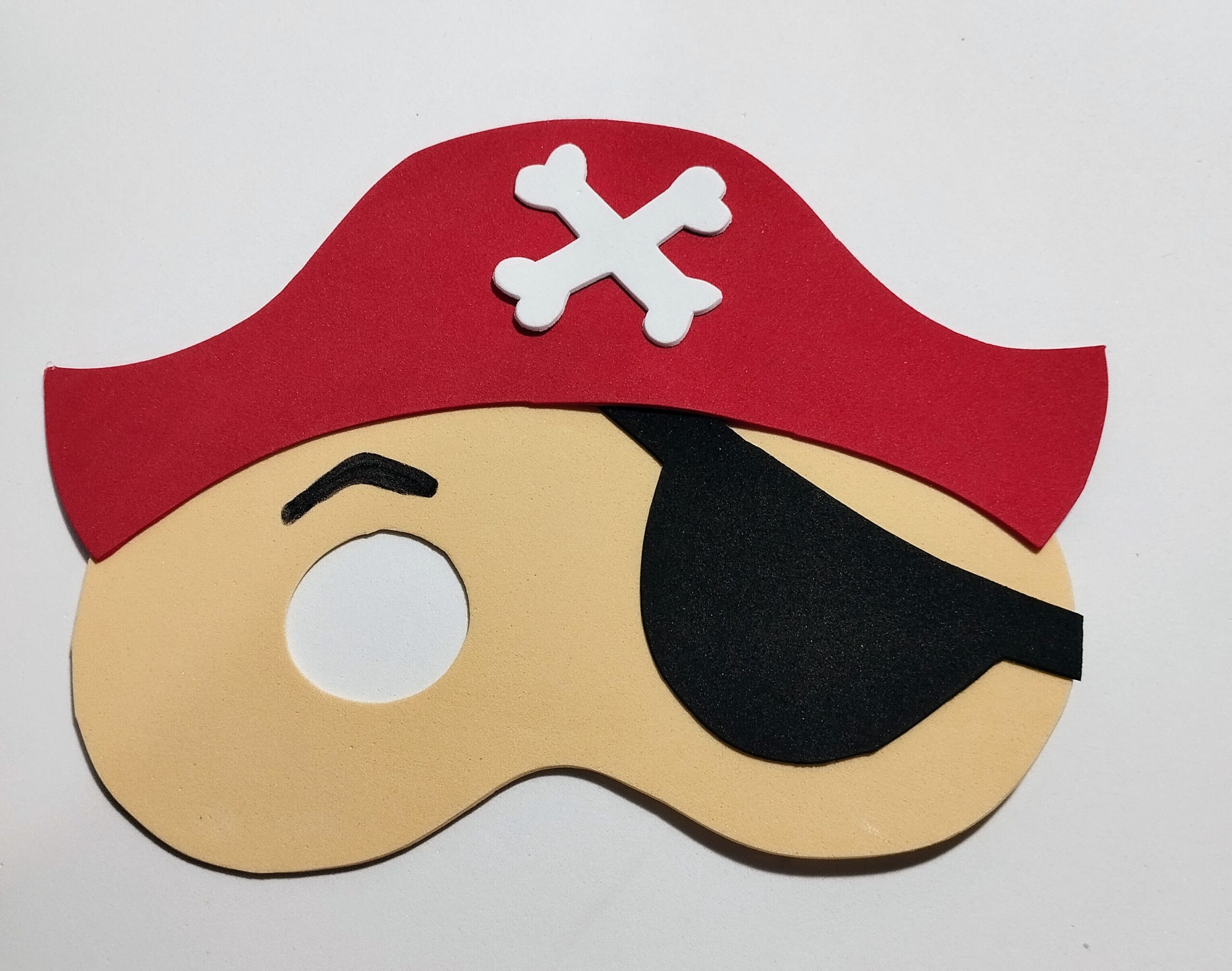Máscaras Piratas Em Eva Para Lembrancinha De Festa Infantil Com 10 Unidades - Imagem 2
