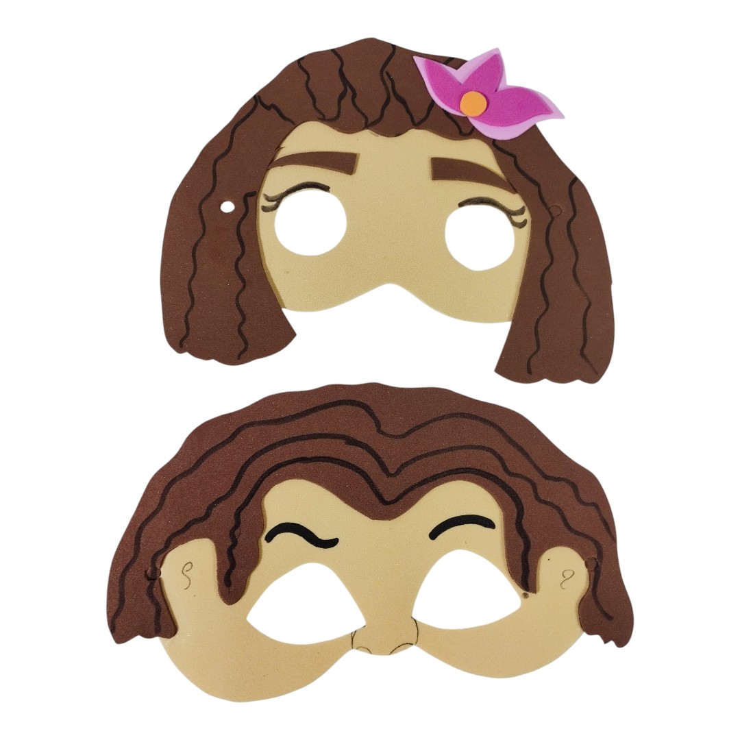 Máscaras Moana Em Eva Para Lembrancinha De Festa Infantil Com 10 Unidades - Imagem 3