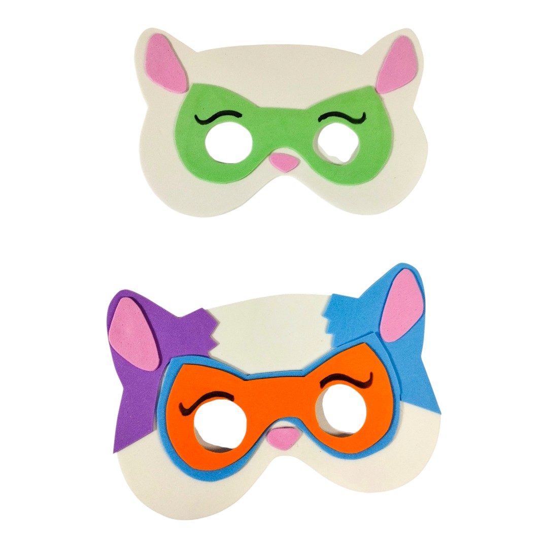 Máscaras Super Kitties Em Eva Para Lembrancinha De Festa Infantil Com 10 Unidades - Imagem 3