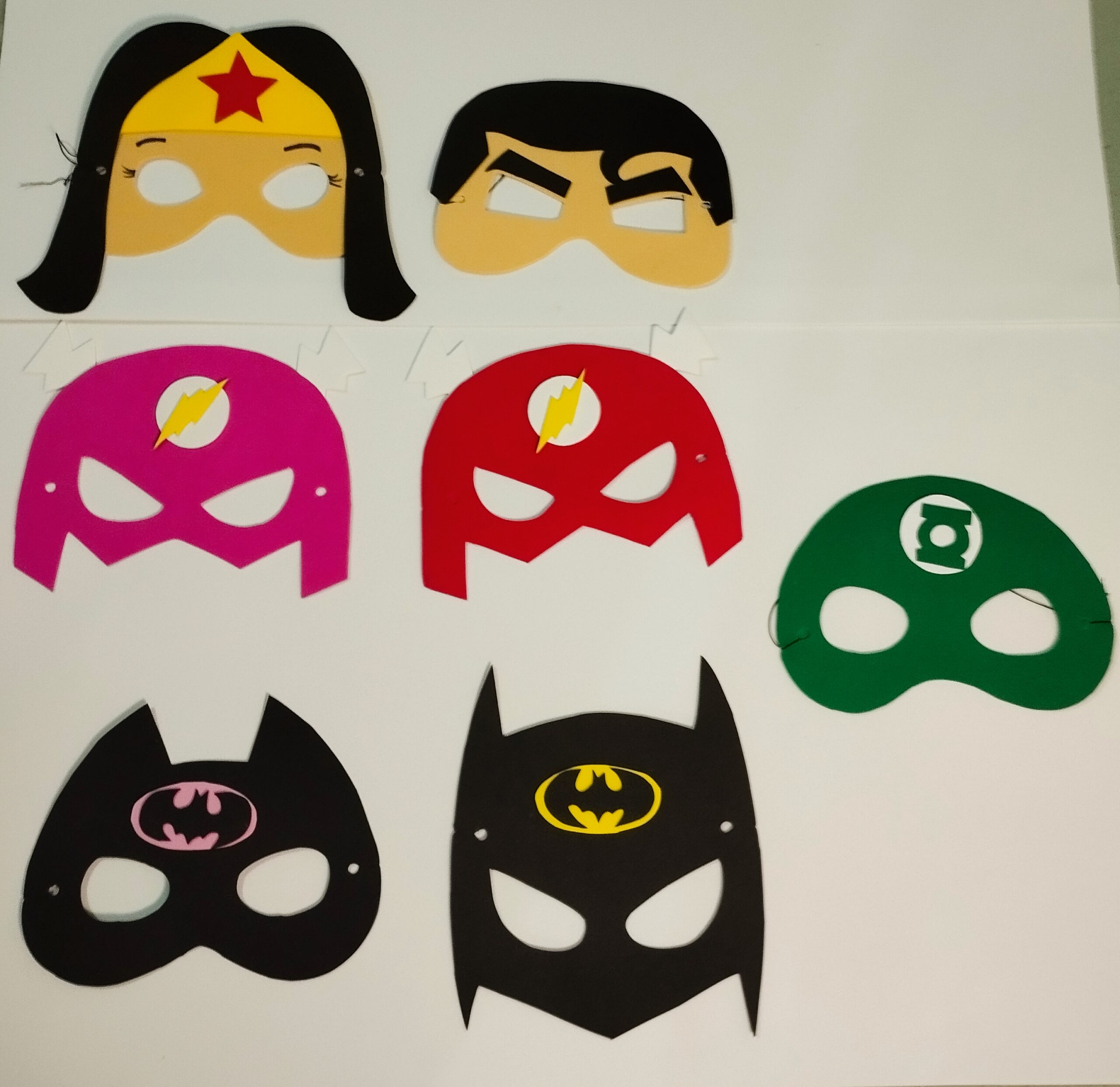 Máscaras Liga Da Justiça Em Eva Para Lembrancinha De Festa Infantil Com 10 Unidades - Imagem 3