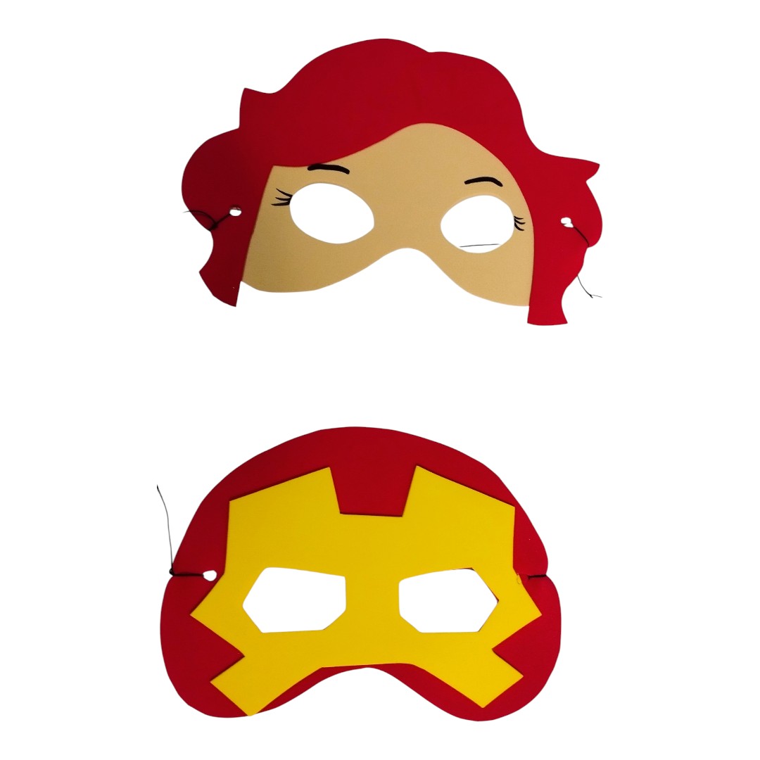 Máscara Os Vingadores Em Eva Para Lembrancinha De Festa Infantil Com 10 Unidades - Imagem 3