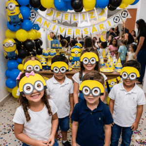 Máscara Os Minions Em Eva Para Lembrancinhas De Festa Infantil Com 10 Unidades