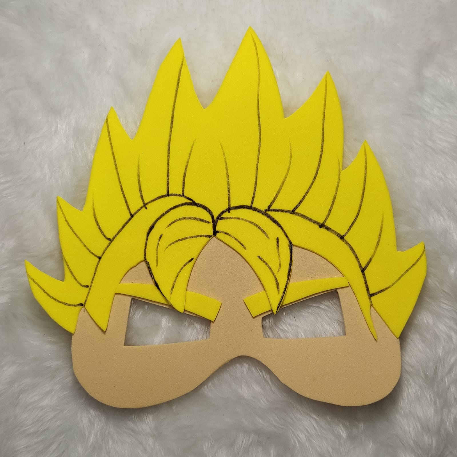 Máscaras Goku Dragon Ball Em Eva Para Lembrancinha De Festa Infantil. Pacote com 10 Unidades. - Imagem 3